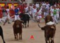 Álvaro Núñez y un peligroso encierro con momentos de tensión y un toro a punto de volverse en Telefónica