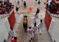 Veloz encierro de La Palmosilla, entre la multitud y un final accidentado con mucho peligro en la bajada a la plaza
