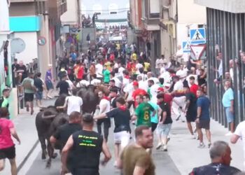 VÍDEO | Así fue el primer encierro de Les Penyes en Festes en La Vall d’Uixó con reses de Hnos. Guillamón