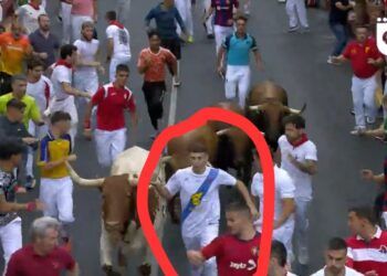 VÍDEO | “La mejor carrera del encierro”: en la calle Real, delante de tres toros y con el respeto que muchas veces falta