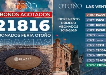 La Feria de Otoño 2026 en Las Ventas hace historia: agota todos los abonos posibles y alcanza los 21816