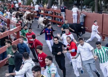 VÍDEO | Así ha sido el tercer encierro de las fiestas de Guadalajara con toros de la ganadería de José Vázquez