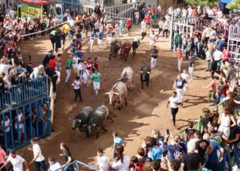 Los toros de La Quinta protagonizan un primer encierro ‘templado’ y vistoso en la Fira d’Onda, y dejando un corneado