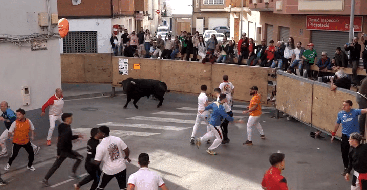 VÍDEO | Un toro de Santiago Domecq se vuelve a mitad del recorrido y siembra el caos en el tercer encierro de la Fira d’Onda 2026