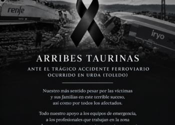 Arribes Taurinas, con las víctimas del terrible accidente ferroviario ocurrido en Urda (Toledo)
