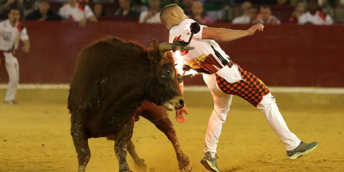 Las impactantes imágenes de las heridas sufridas tras ser alcanzado por un toro embolado en un quiebro en el concurso de Zaragoza